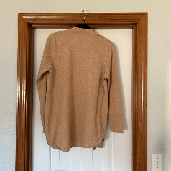 Chico's Tan Open-Front Cardigan Sweater - Picture 4 of 4